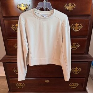 Athleta Cream Crewneck Sweatshirt
